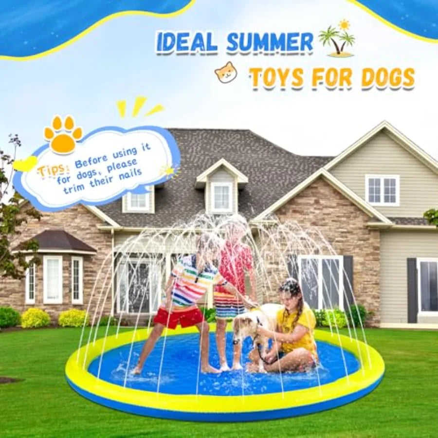 Extra Large Non Slip Splash Pad Sprinkler For Kids