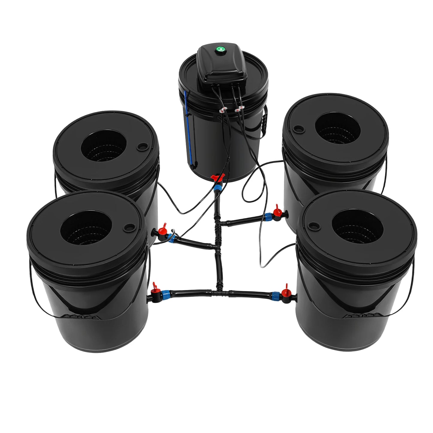Bymaocar Hydroponics Growing System Kit With Air Pump And Buckets