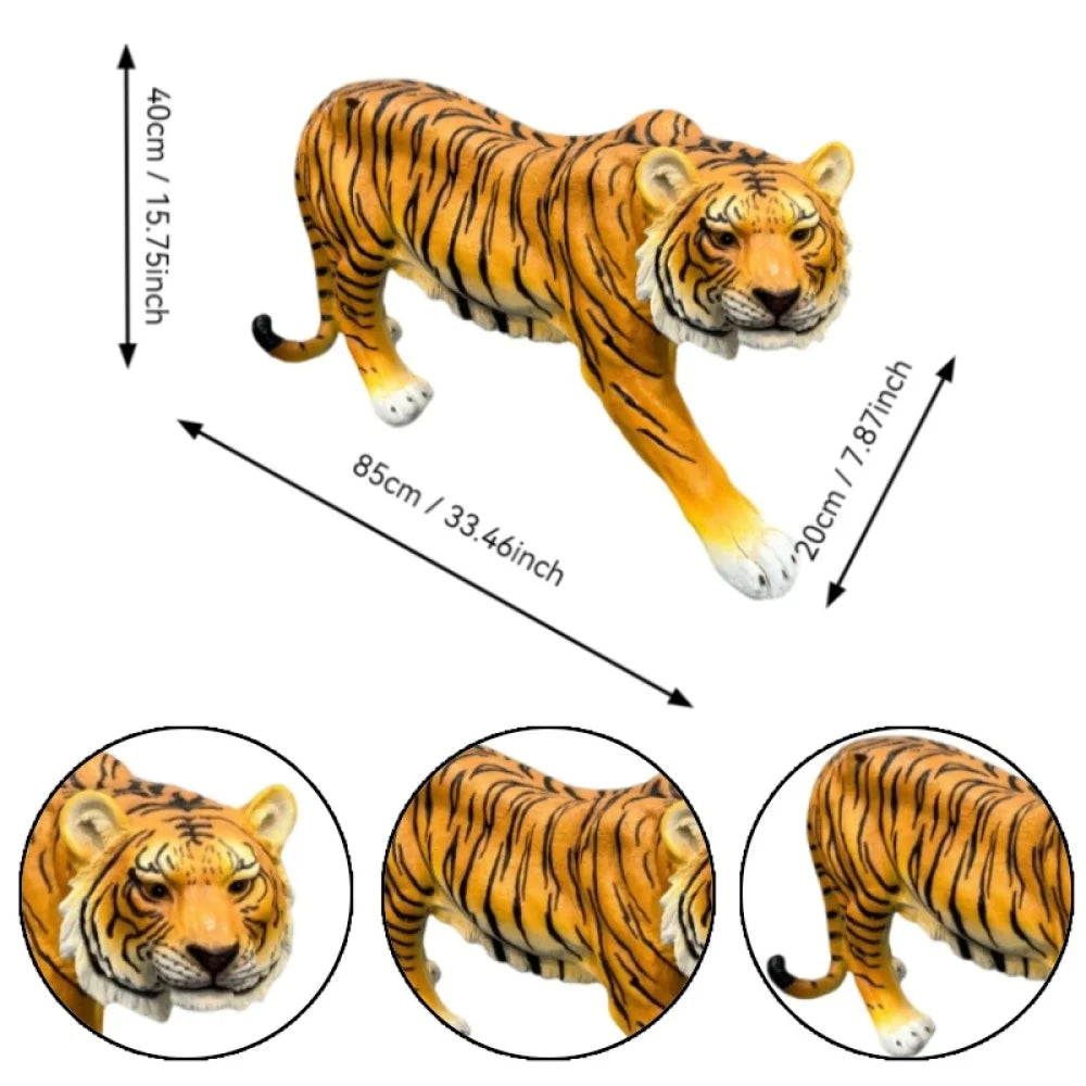 Resin Tiger Garden Statue Outdoor Decorative Sculpture For Home Yard