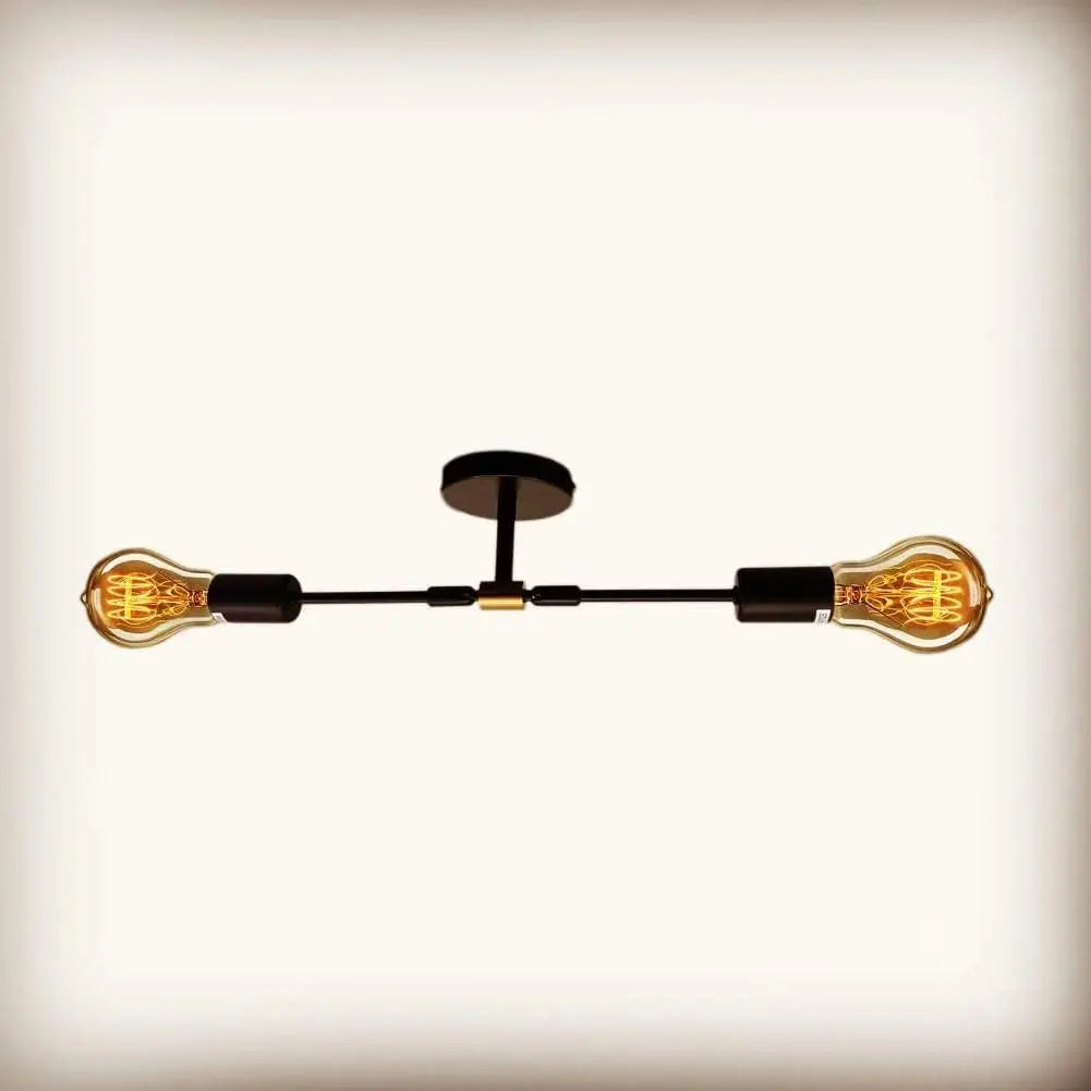 XIHOME Black Two Lights LED Wall Light Up Down Adjustable Rustic Sconce