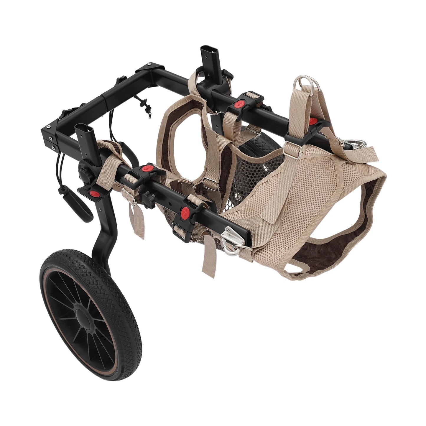 Bymaocar Adjustable Aluminum Dog Wheelchair For Hind Leg Support