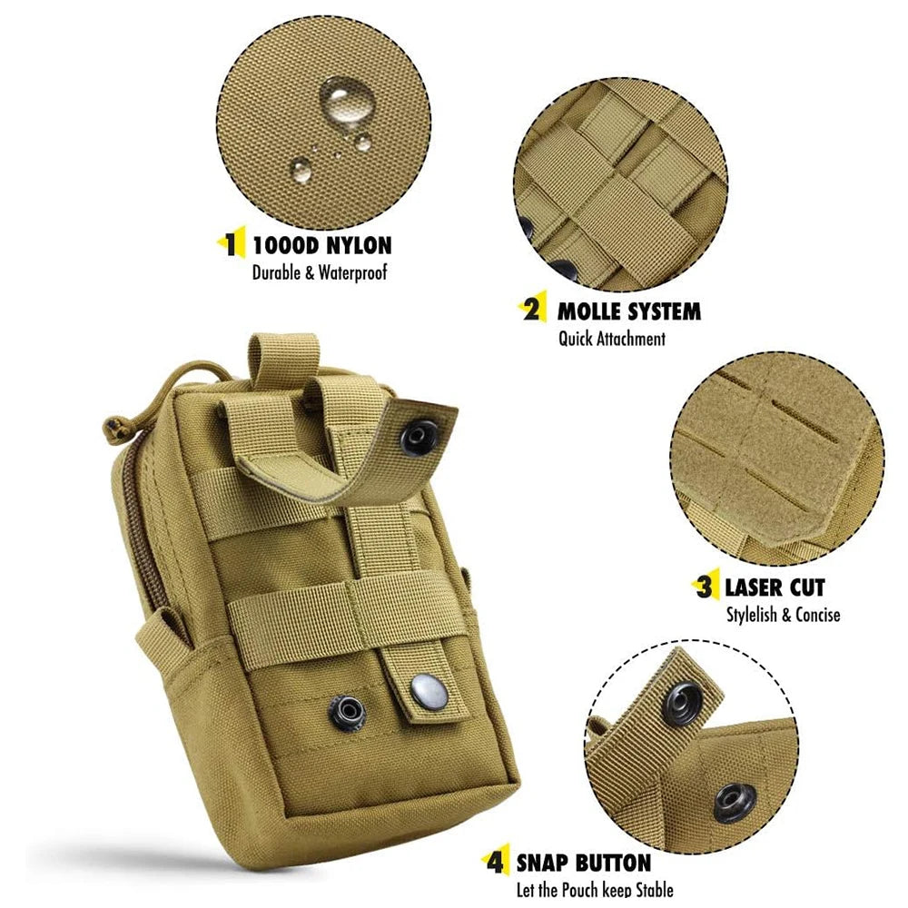 PETRAVEL CN Dog Tactical Bags Set Molle Pouches for Harness