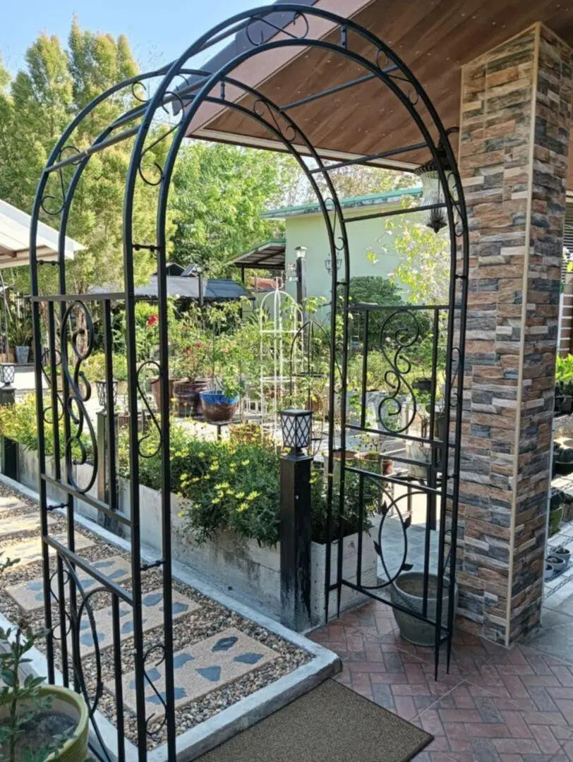 Heavy Duty Metal Garden Arbor Trellis Frame For Climbing Plants