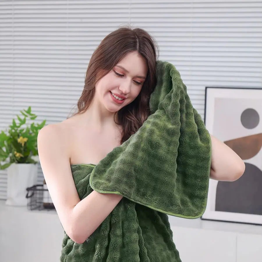 Six-Piece Ultra Absorbent Microfiber Bath Towel Set