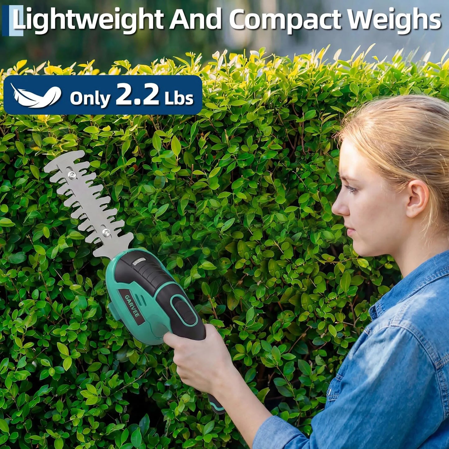 TWISTER.CK Versatile Wireless 2-in-1 Grass Shear And Shrub Trimmer