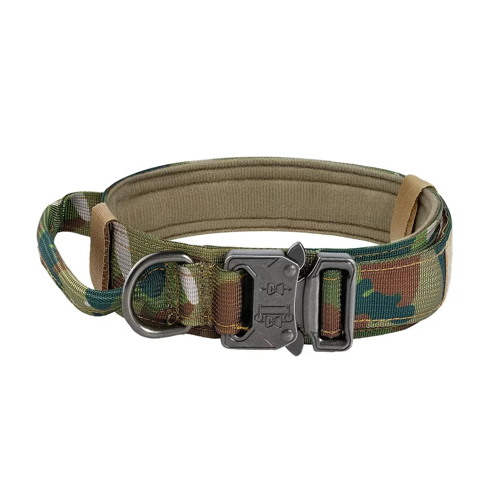 Adjustable Dog Training Collar Tactical Leash Set With Control Handle