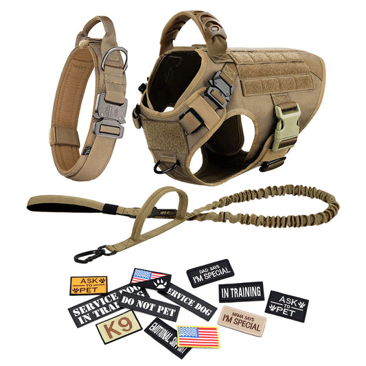 PETRAVELCN Tactical Dog Harness Vest Patches Set For Dogs