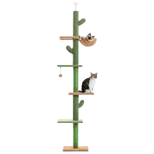 Pawz Road 5-Tier Cactus Cat Tower Scratching Post Hammock