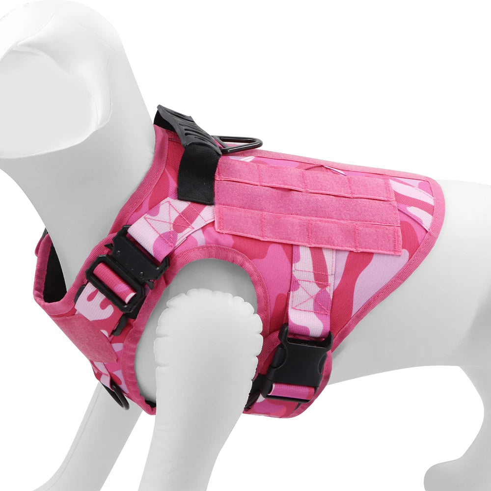 Petravel Military Camouflage Dog Harness Adjustable Vest