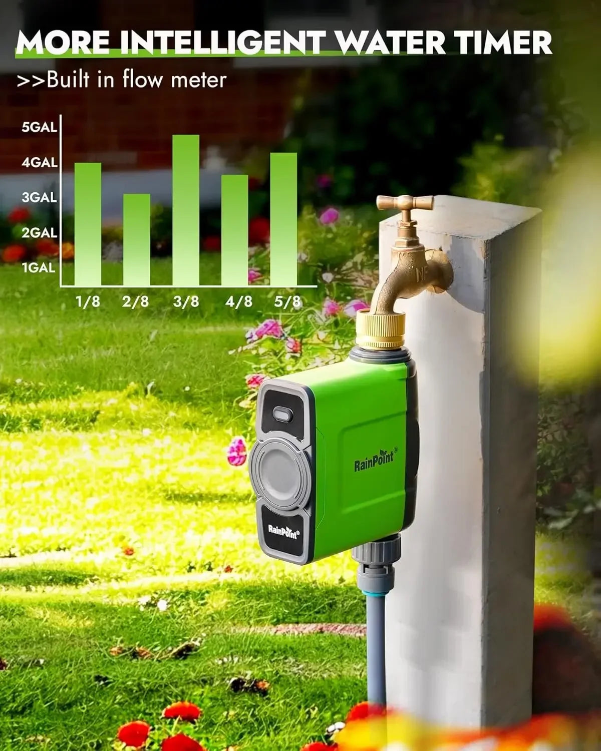 WiFi Water Timer for Garden Hose Sprinkler Controller Rain Delay