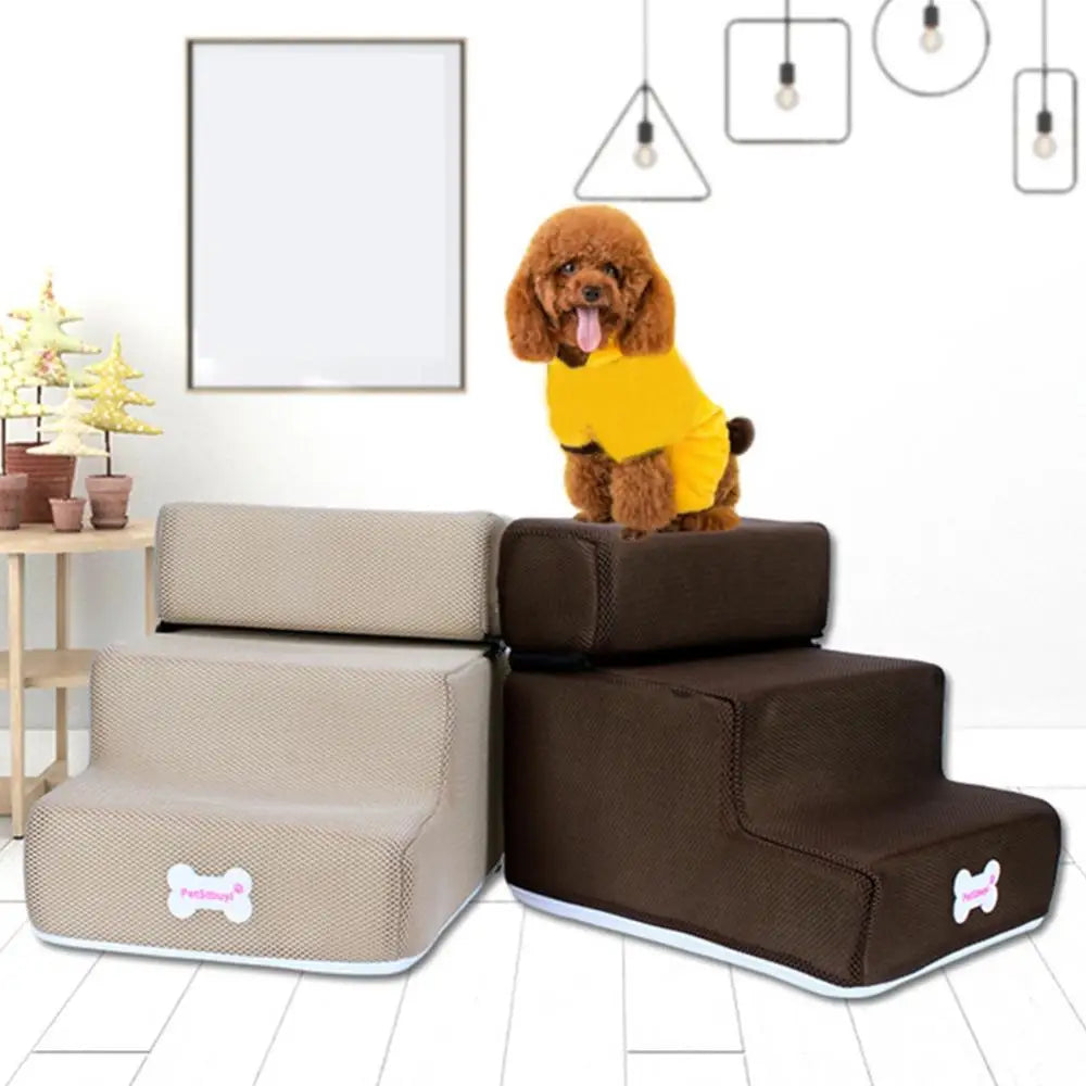 3 Step Detachable Dog Stairs Non Slip Ramp For Pets