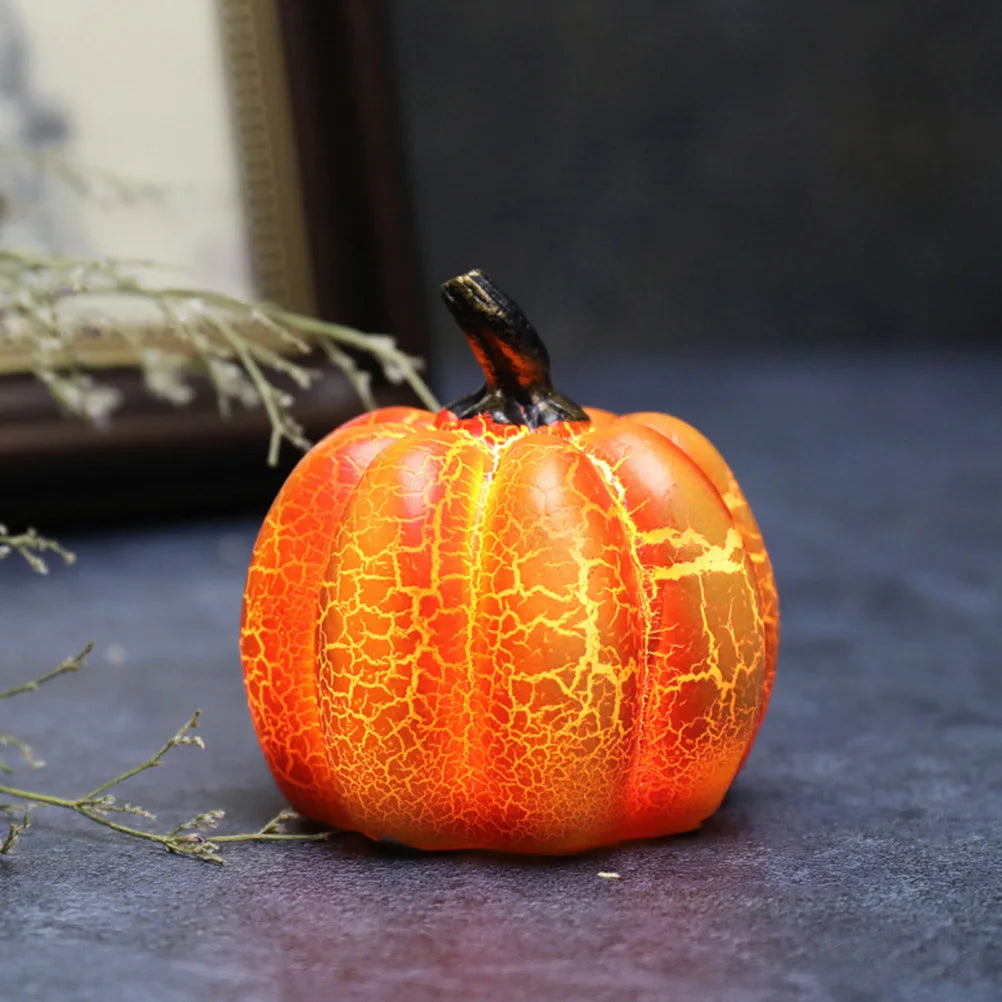 Premium Resin LED Halloween Pumpkin Lantern For Seasonal Home Decor