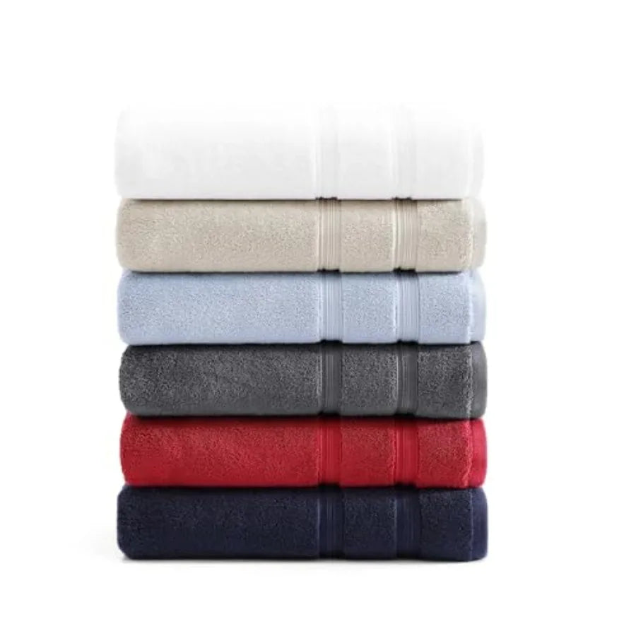 Bathroom Towel Set Ultra Soft Quick Dry Plush Cotton