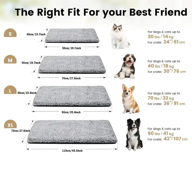 Self Heating Pet Pad Blanket For Dogs And Cats With Anti Slip Bottom