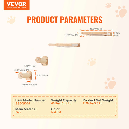 Wall Mounted Cat Shelves And Perches With Jumping Boards Hammocks