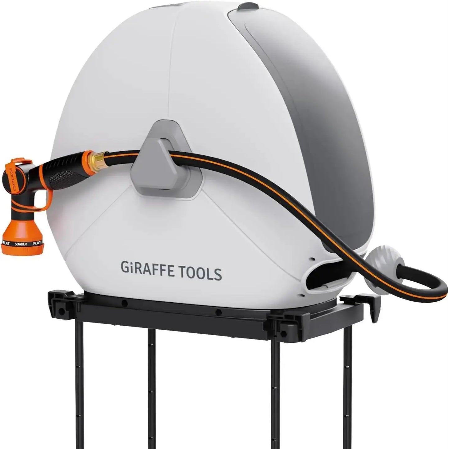 Giraffe Tools Retractable Hose Reel Ground Mount With Automatic Rewind