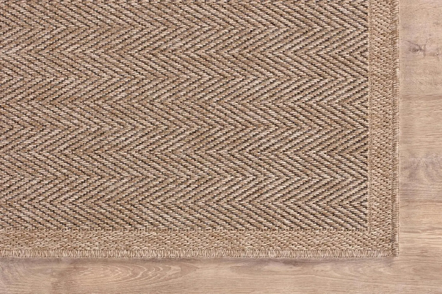 Natural Fiber Herringbone Seagrass Area Rug For Indoor Outdoor Use